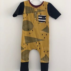 Rags to Raches Henley 3-6 months Romper